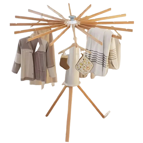Tendedero Plegable en Forma de Pulpo para Espacios Pequeños - Ahorrador de Espacio de Suelo a Techo