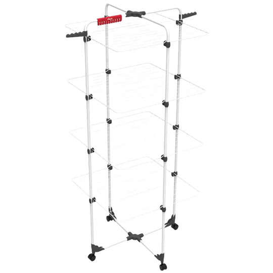 Tendedero Plegable Vileda Mixer 4 - Secador de Ropa Vertical con 40m de Capacidad y Ruedas