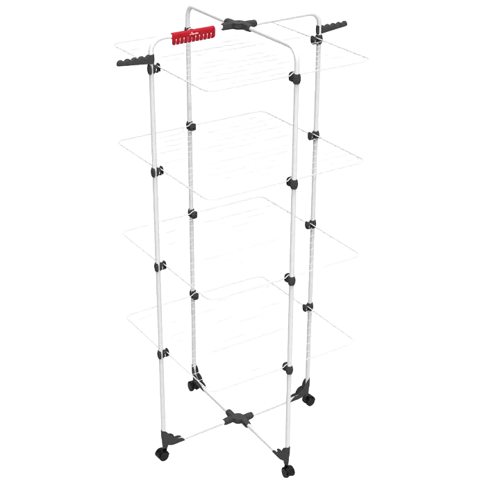 Tendedero Plegable Vileda Mixer 4 - Secador de Ropa Vertical con 40m de Capacidad y Ruedas