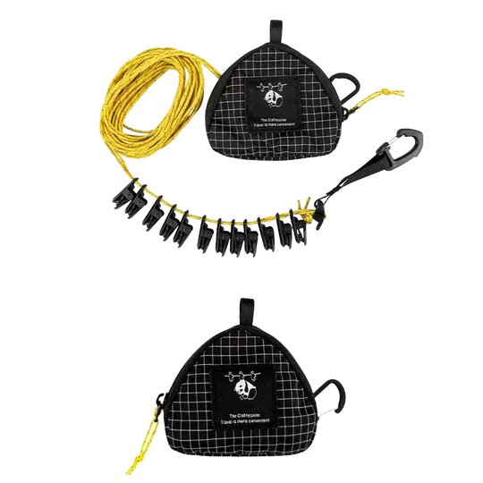 Tendedero Portátil para Viaje - Cuerda de Secado Antiviento para Interior, Exterior y Camping