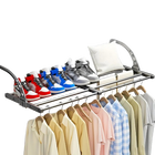 Tendedero Retráctil Ajustable para Balcón y Ventana, Organizador de Ropa Multifunción