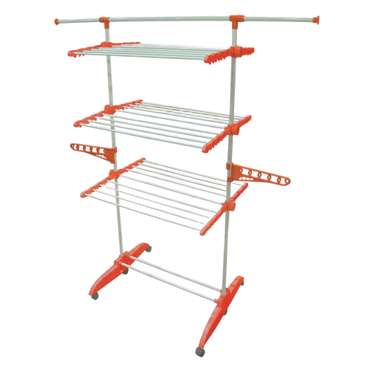 Tendedero Vertical Plegable BeproHome Tendospazio - 24m de Espacio, 20kg, 72 Ganchos, Ruedas