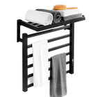 Toallero Eléctrico de Baño Blanco con Pantalla Digital y Control Táctil Termostático, Secador de Toallas, Acero Inoxidable 304